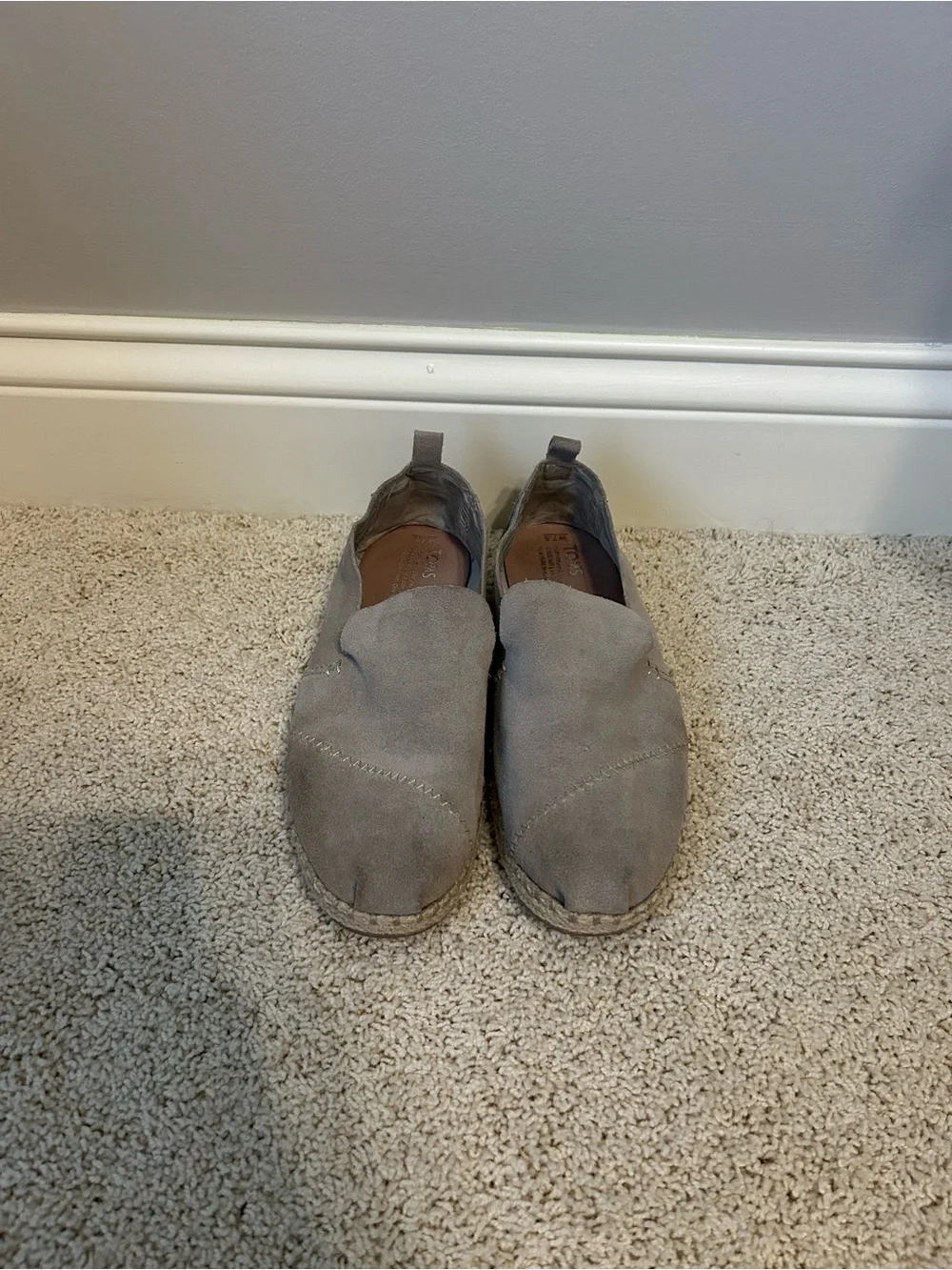 Tom’s Suede Espadrille Slip On Shoes